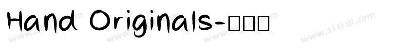 Hand Originals字体转换